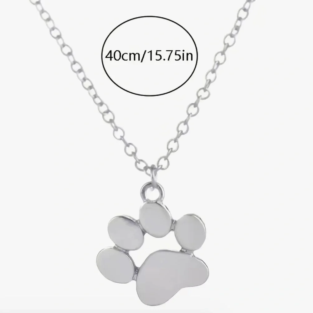 NEW Dog or Cat Paw-print Necklace - Picture 6 of 7